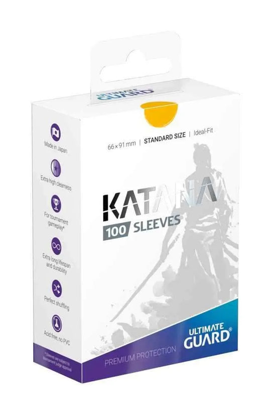 Ultimate Guard Katana Sleeves Standardgröße Gelb (100) - Smalltinytoystore