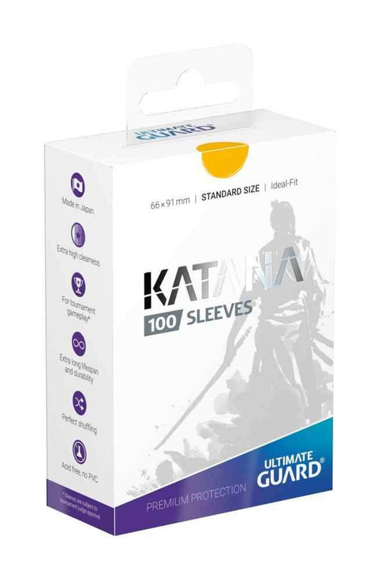 Ultimate Guard Katana Sleeves Standardgröße Gelb (100) - Smalltinytoystore