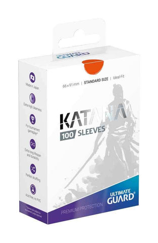 Ultimate Guard Katana Sleeves Standardgröße Orange (100) - Smalltinytoystore