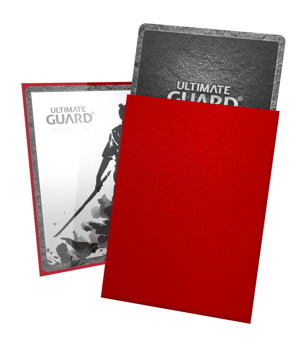 Ultimate Guard Katana Sleeves Standardgröße Rot (100) - Smalltinytoystore