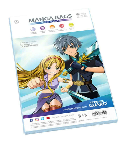 Ultimate Guard Manga Bags wiederverschließbar (100) - Smalltinytoystore