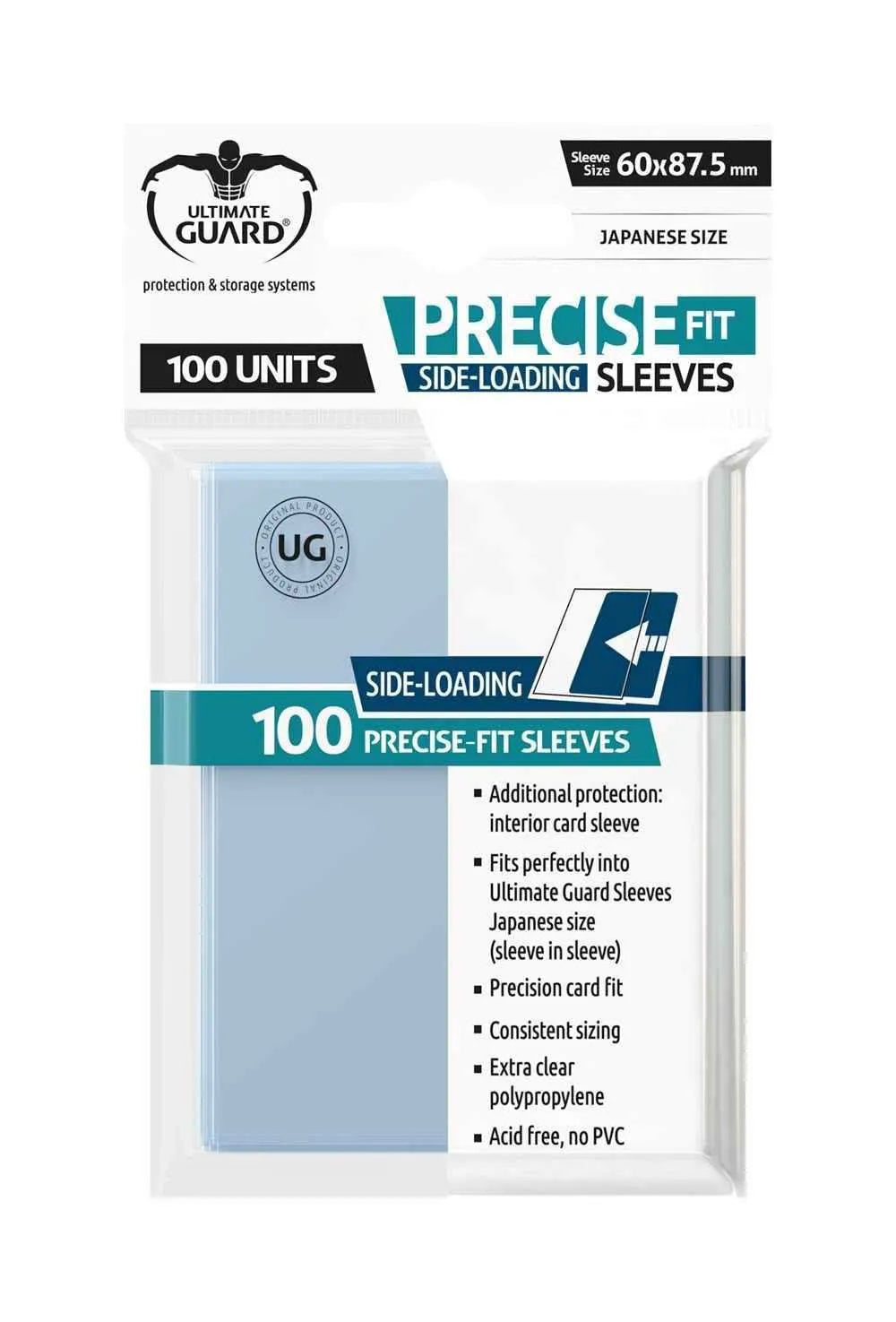 Ultimate Guard Precise-Fit Sleeves Side-Loading Japanische Größe Transparent (100) - Smalltinytoystore