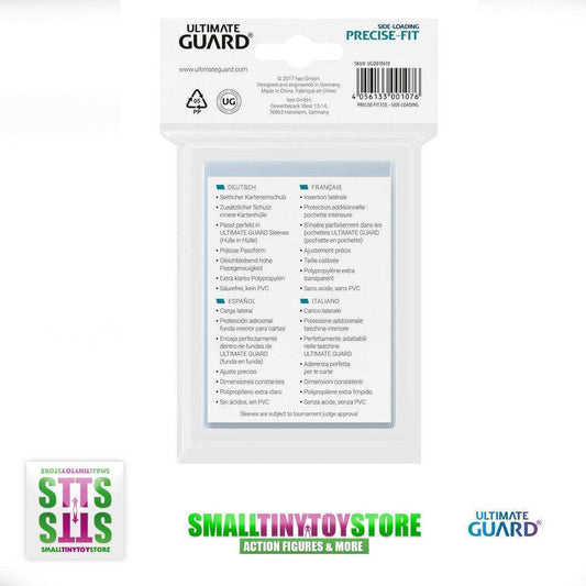 Ultimate Guard Precise-Fit Sleeves Side-Loading Standardgröße Transparent (100) - Smalltinytoystore