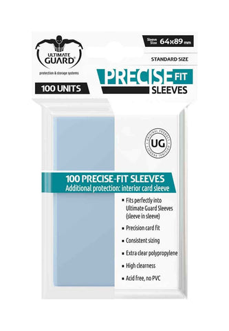 Ultimate Guard Precise-Fit Sleeves Standardgröße Transparent (100) - Smalltinytoystore