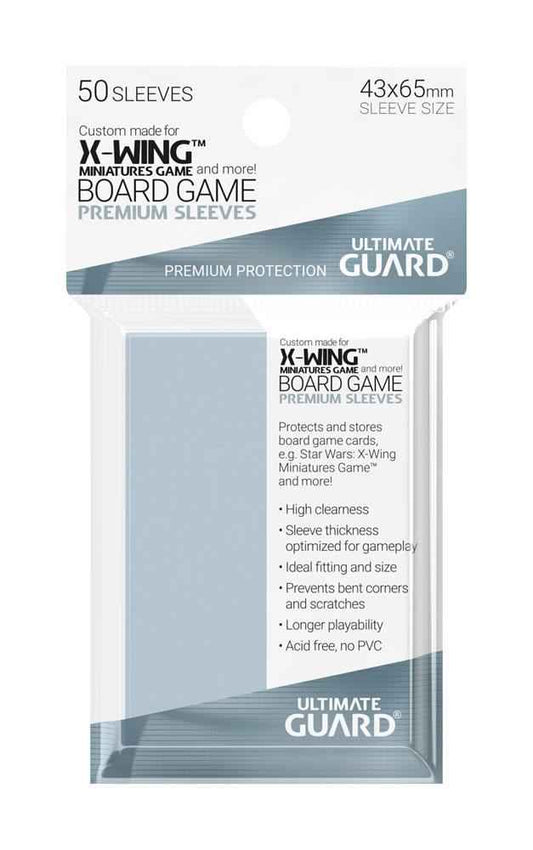 Ultimate Guard Premium Soft Sleeves für Brettspielkarten X-Wing™ Miniatures Game (50) - Smalltinytoystore