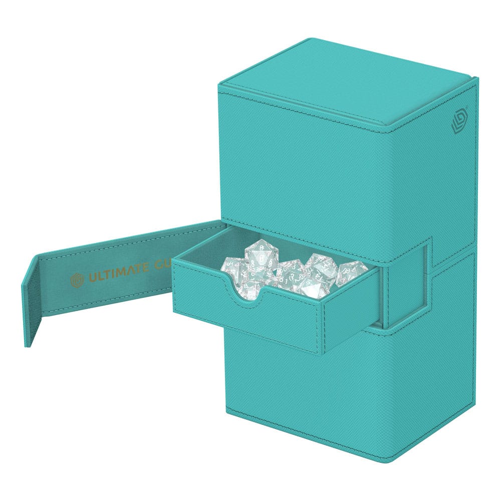 Ultimate Guard Twin Flip'n'Tray 200+ Xenoskin "Summer Edition 2025" - Lagoon - Smalltinytoystore