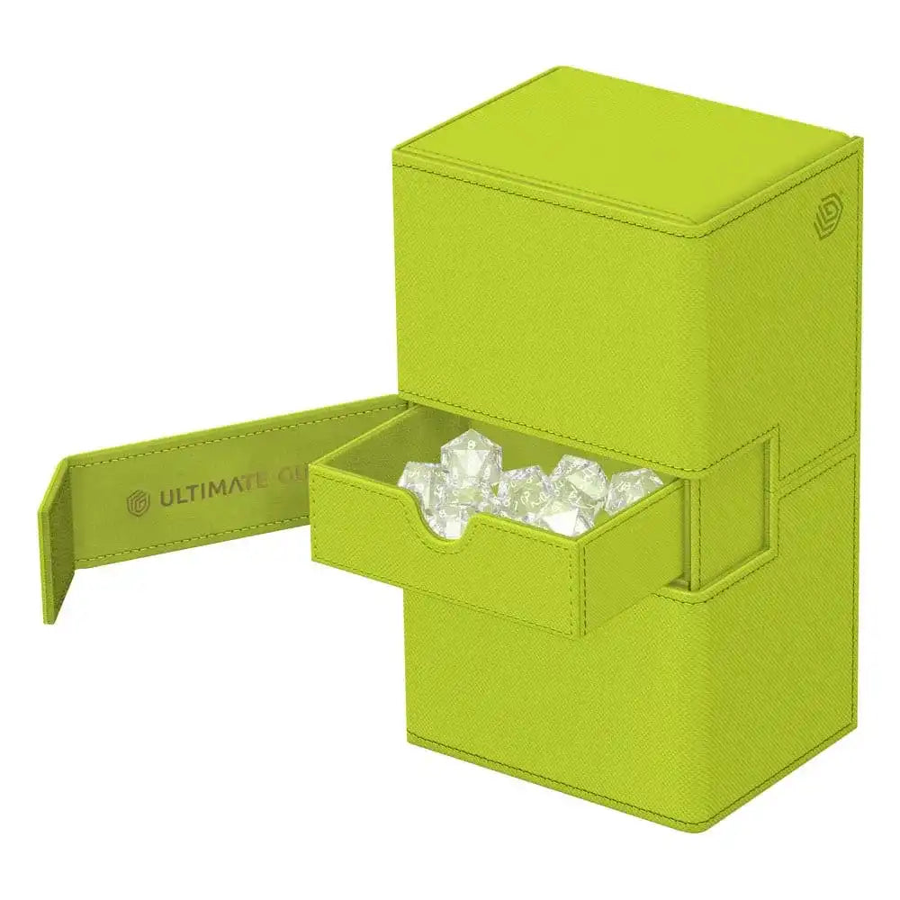 Ultimate Guard Twin Flip'n'Tray 200+ Xenoskin "Summer Edition 2025" - Lime - Smalltinytoystore