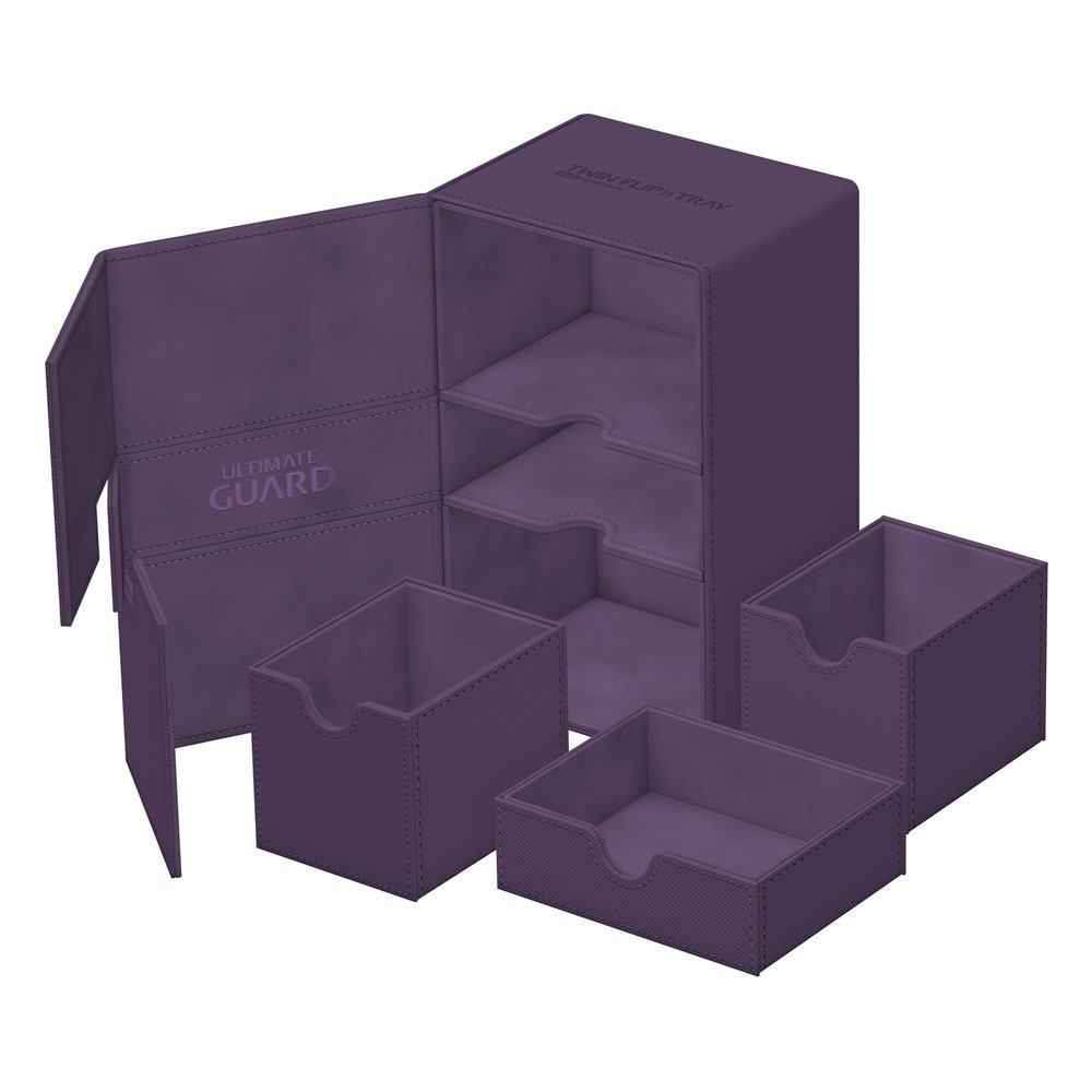 Ultimate Guard Twin Flip`n`Tray 160+ XenoSkin Monocolor Violett - Smalltinytoystore