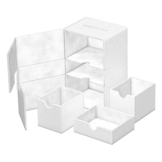 Ultimate Guard Twin Flip`n`Tray 160+ XenoSkin Monocolor Weiß - Smalltinytoystore