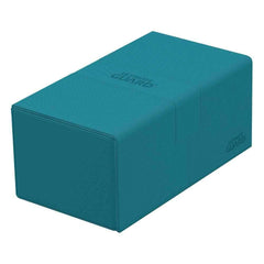 Ultimate Guard Twin Flip`n`Tray 200+ XenoSkin Monocolor Petrolblau - Smalltinytoystore