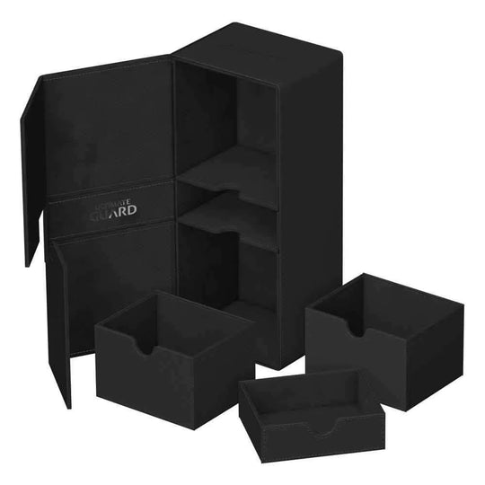 Ultimate Guard Twin Flip`n`Tray 266+ Xenoskin Schwarz - Smalltinytoystore