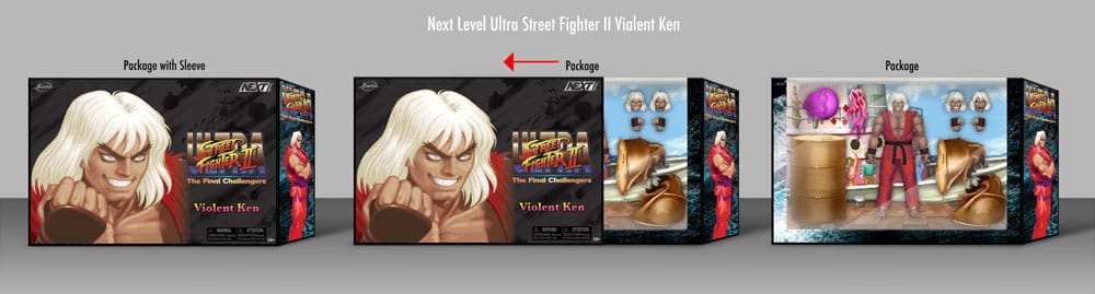 Ultra Street Fighter II The Final Challengers 1/12 Violent Ken Next Level SDCC 2024 Exclusive 15 cm - Smalltinytoystore