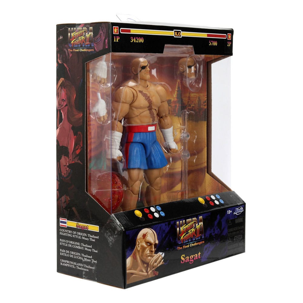 Ultra Street Fighter II: The Final Challengers Actionfigur 1/12 Sagat 19 cm - Smalltinytoystore