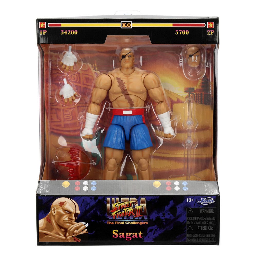 Ultra Street Fighter II: The Final Challengers Actionfigur 1/12 Sagat 19 cm - Smalltinytoystore