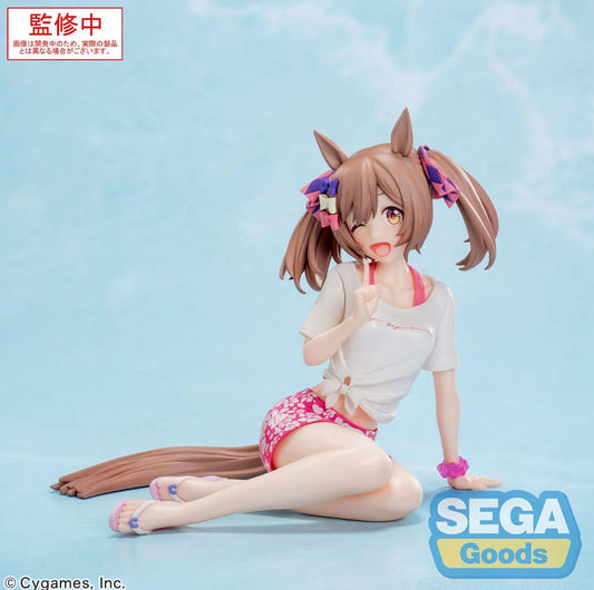 Uma Musume Pretty Derby Yumemirize PVC Statue Smart Falcon Gaze on Me! 14 cm - Smalltinytoystore