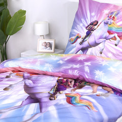 Unicorn Academy Bettwäsche Magic 135 x 200 cm - Smalltinytoystore