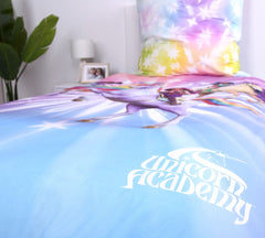 Unicorn Academy Bettwäsche Magic 135 x 200 cm - Smalltinytoystore