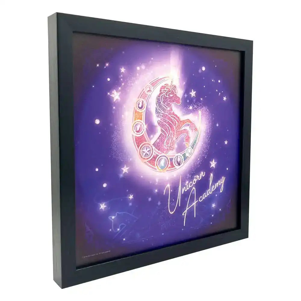Unicorn Academy Canvas Poster Logo (With Light) - Smalltinytoystore