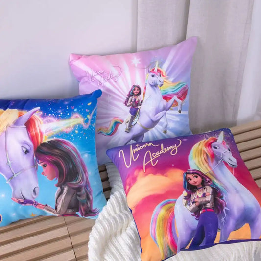 Unicorn Academy Dekokissen Magic 40 x 40 cm Sortiment (15) - Smalltinytoystore