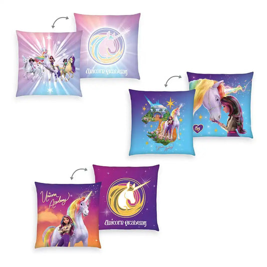 Unicorn Academy Dekokissen Magic 40 x 40 cm Sortiment (15) - Smalltinytoystore