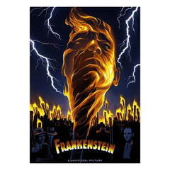 Universal Monsters Kunstdruck Frankenstein Limited Edition 42 x 30 cm - Smalltinytoystore