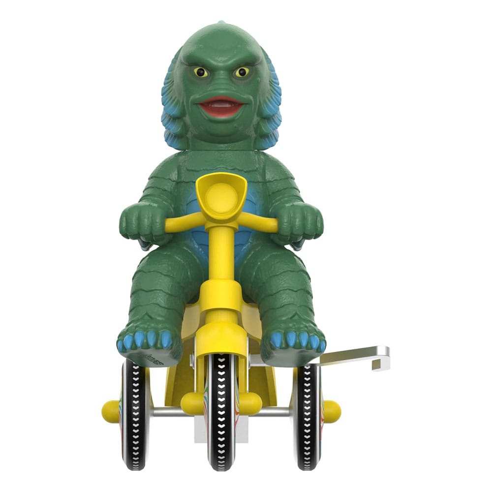 Universal Monsters Super Cycles Actionfigur Der Schrecken vom Amazonas (Dark Green with Yellow Trike) 13 cm - Smalltinytoystore