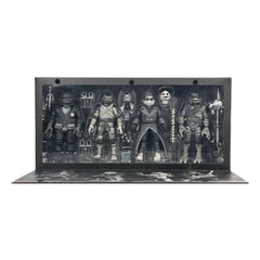 Universal Monsters x Teenage Mutant Ninja Turtles 4er-Pack Turtles Black & White - Smalltinytoystore