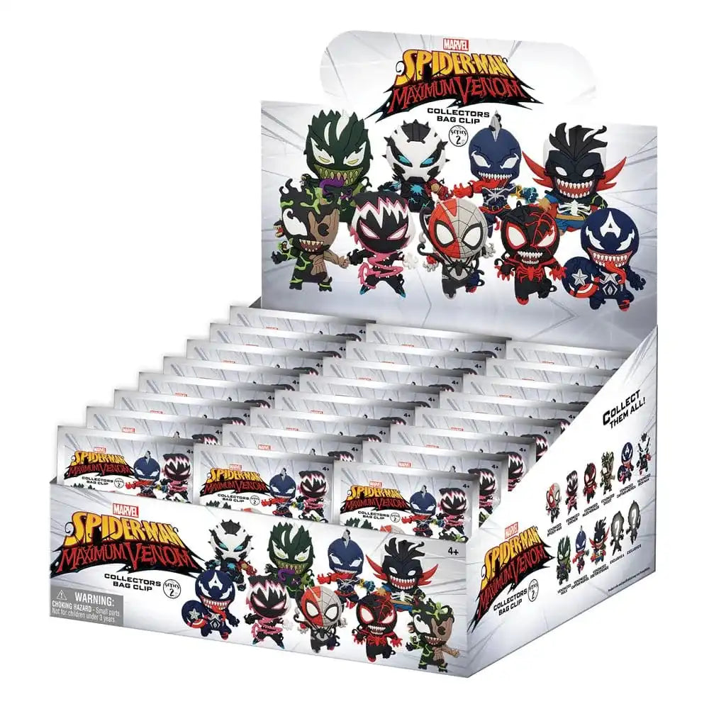 Venom 3D PVC-Taschenanhänger Series 2 Display (24) - Smalltinytoystore