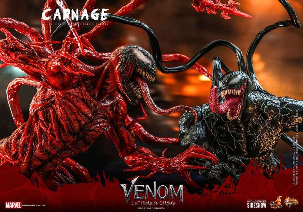 Venom Let There Be Carnage Movie Masterpiece Series PVC 1/6 Carnage Deluxe Ver. 43 cm - Smalltinytoystore