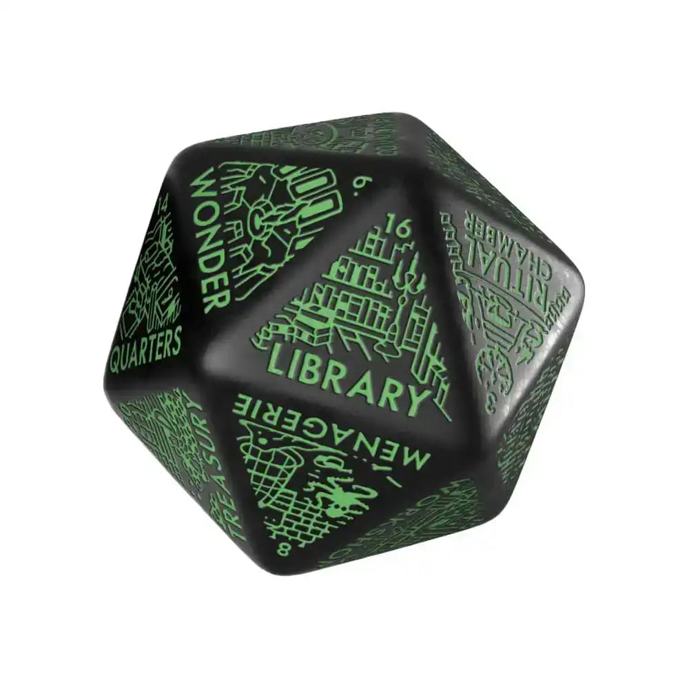 Viridian Würfel Jumbo Würfel Dungeon Room Generator D20 Schwarz