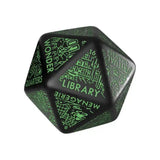 Viridian Würfel Jumbo Würfel Dungeon Room Generator D20 Schwarz