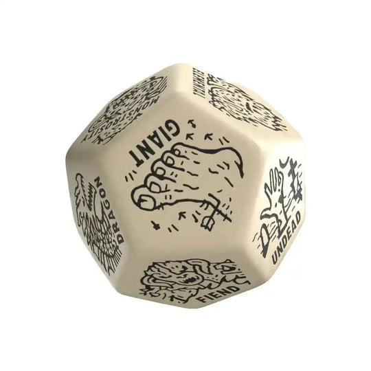 Viridian Würfel Jumbo Würfel Monster Generator Die D12 Beige