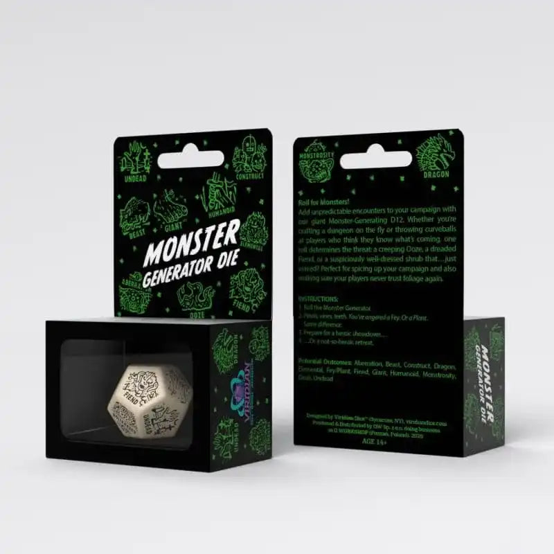 Viridian Würfel Jumbo Würfel Monster Generator Die D12 Beige