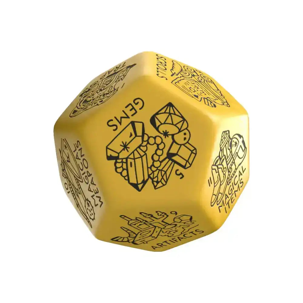 Viridian Würfel Jumbo Würfel Treasure Generator Die D12 Gelb