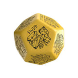 Viridian Würfel Jumbo Würfel Treasure Generator Die D12 Gelb