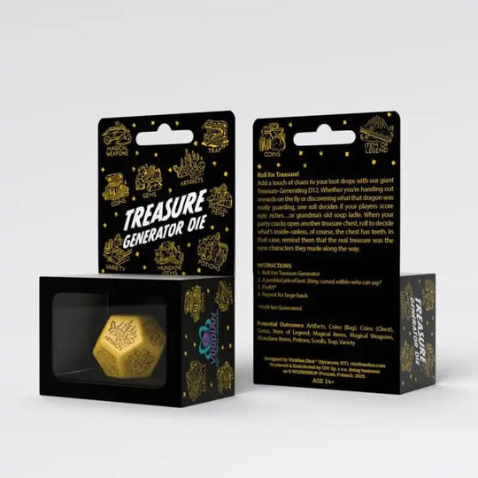 Viridian Würfel Jumbo Würfel Treasure Generator Die D12 Gelb