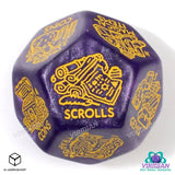 Viridian Würfel Jumbo Würfel Treasure Generator Die D12 Shimmering Purple