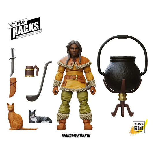 Vitruvian H.A.C.K.S. Actionfigur Dwarf Tavern Keeper Madame Ruskin - Smalltinytoystore