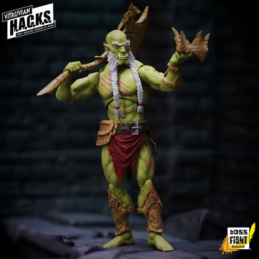 Vitruvian H.A.C.K.S. Actionfigur Mighty Orc Sovran Bur'Zagi - Smalltinytoystore