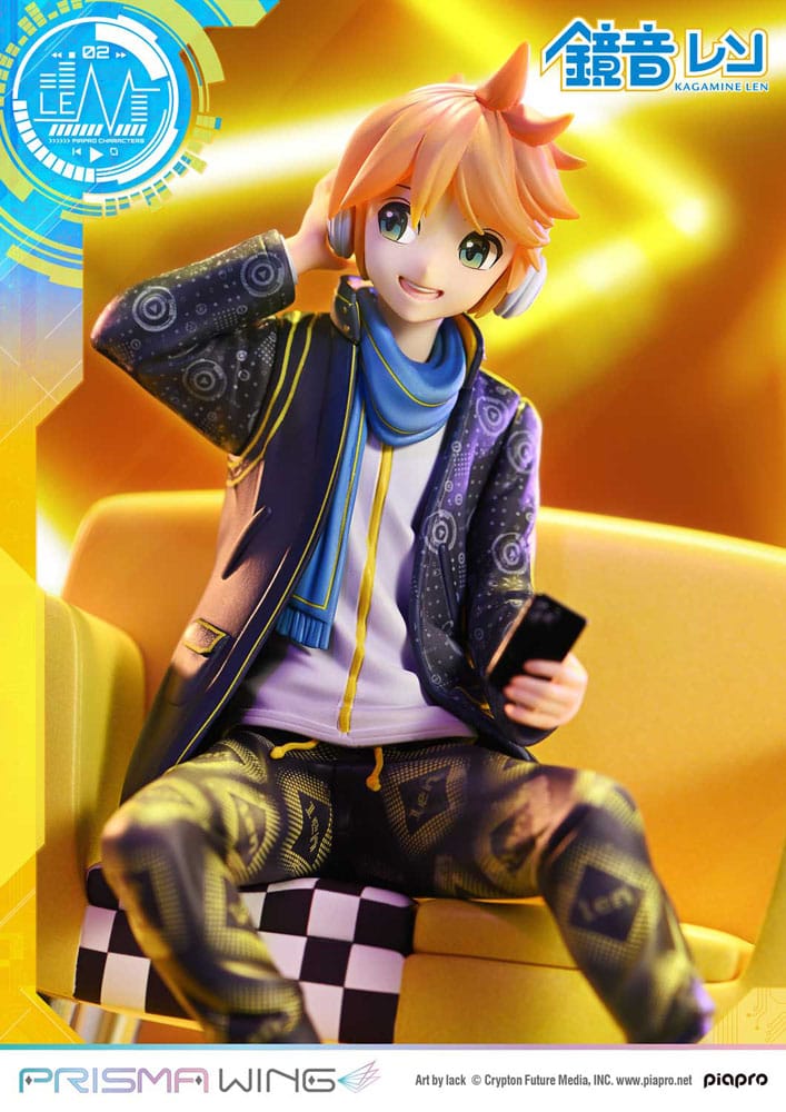Vocaloid Piapro Characters Prisma Wing PVC Statue 1/7 Kagamine Len (Art by lack) 18 cm - Smalltinytoystore
