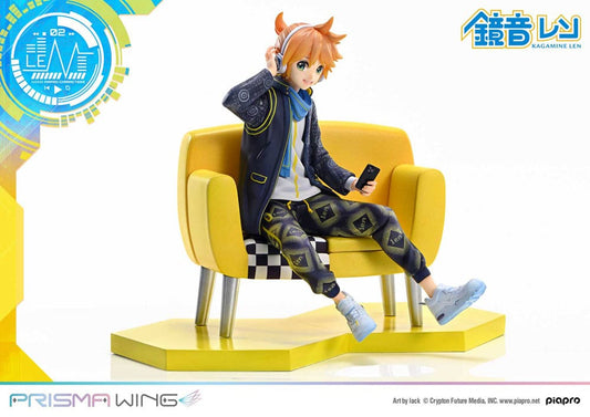 Vocaloid Piapro Characters Prisma Wing PVC Statue 1/7 Kagamine Len (Art by lack) 18 cm - Smalltinytoystore