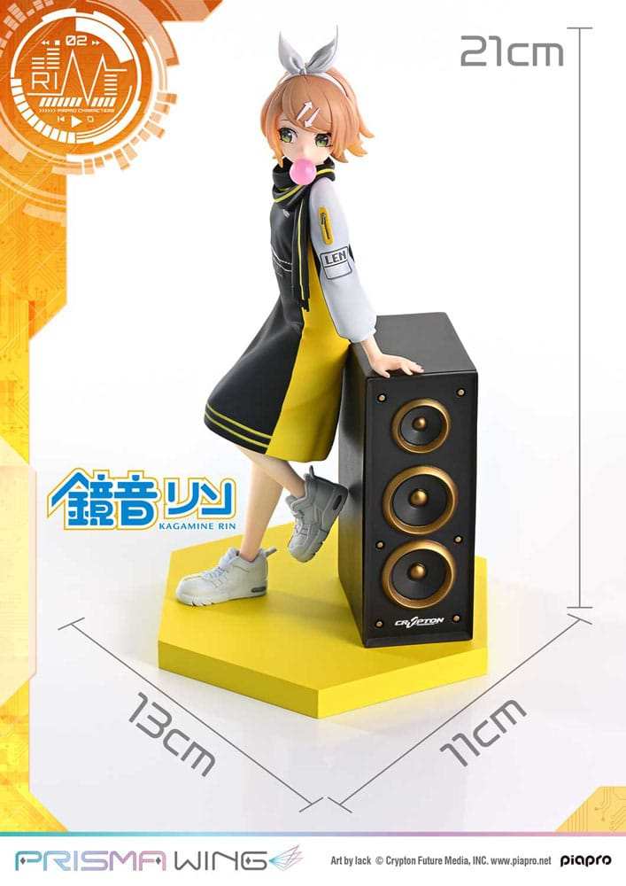 Vocaloid Piapro Characters Prisma Wing PVC Statue 1/7 Kagamine Rin (Art by lack) 21 cm - Smalltinytoystore