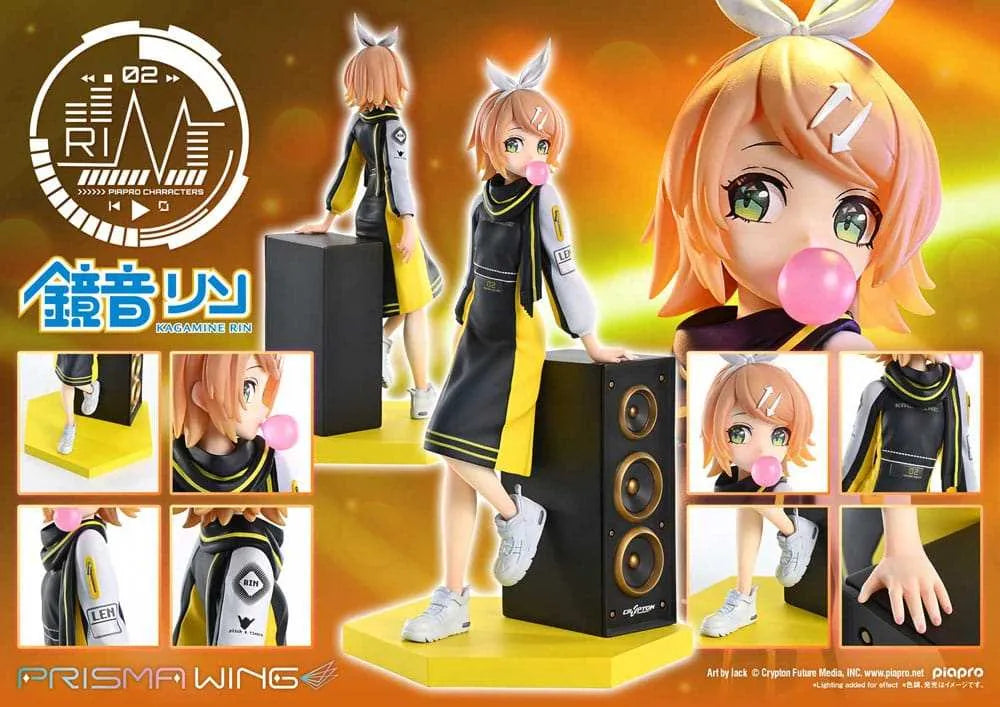 Vocaloid Piapro Characters Prisma Wing PVC Statue 1/7 Kagamine Rin (Art by lack) 21 cm - Smalltinytoystore