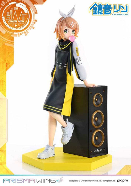 Vocaloid Piapro Characters Prisma Wing PVC Statue 1/7 Kagamine Rin (Art by lack) 21 cm - Smalltinytoystore