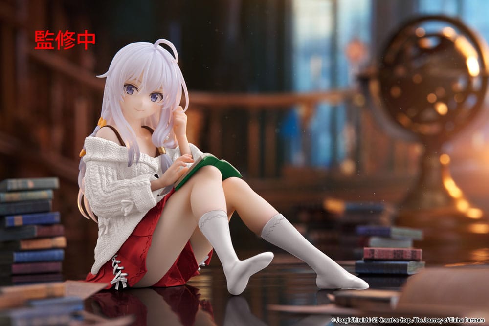Wandering Witch: The Journey of Elaina PVC Statue Desktop Cute Figure Elaina Casual Clothes Ver. Renewal 13 cm - Smalltinytoystore