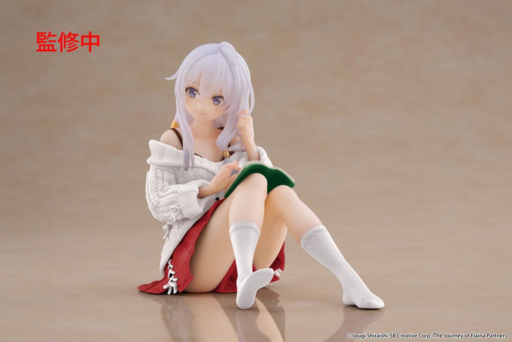 Wandering Witch: The Journey of Elaina PVC Statue Desktop Cute Figure Elaina Casual Clothes Ver. Renewal 13 cm - Smalltinytoystore