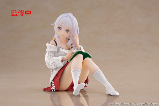 Wandering Witch: The Journey of Elaina PVC Statue Desktop Cute Figure Elaina Casual Clothes Ver. Renewal 13 cm - Smalltinytoystore