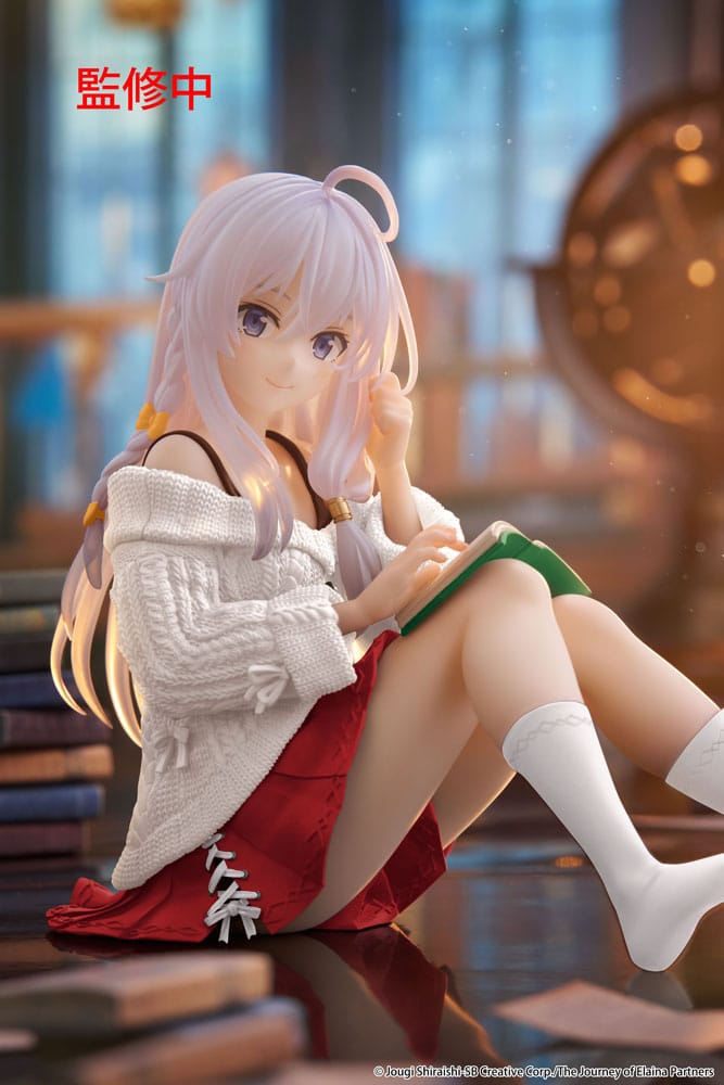 Wandering Witch: The Journey of Elaina PVC Statue Desktop Cute Figure Elaina Casual Clothes Ver. Renewal 13 cm - Smalltinytoystore