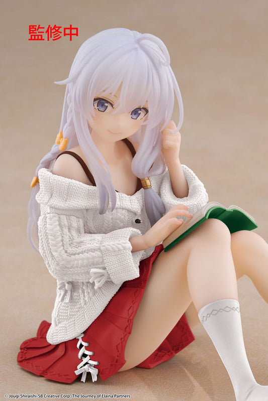 Wandering Witch: The Journey of Elaina PVC Statue Desktop Cute Figure Elaina Casual Clothes Ver. Renewal 13 cm - Smalltinytoystore
