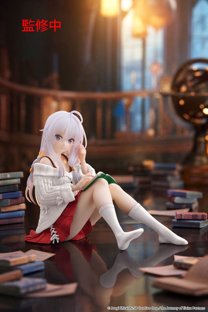 Wandering Witch: The Journey of Elaina PVC Statue Desktop Cute Figure Elaina Casual Clothes Ver. Renewal 13 cm - Smalltinytoystore